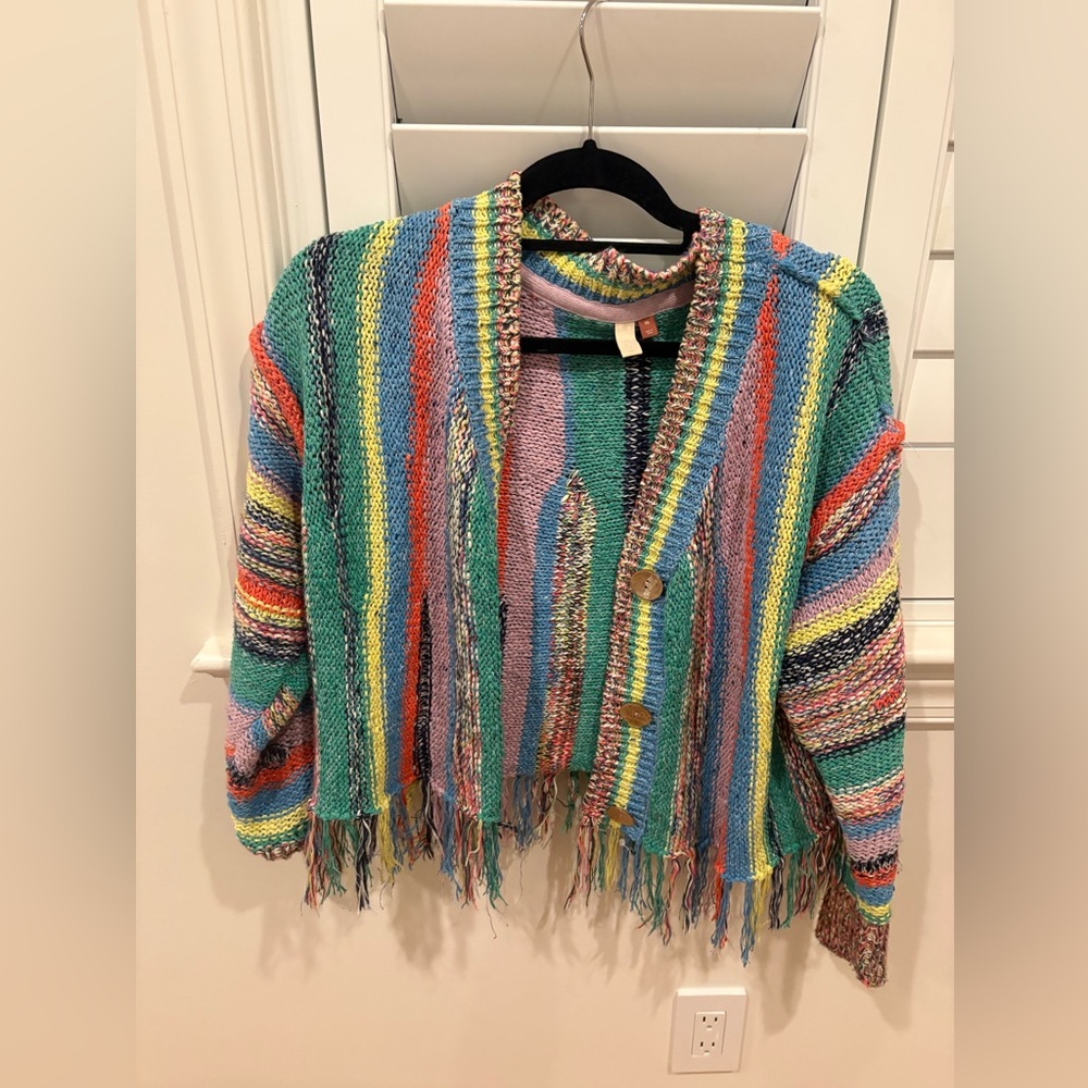 Pilcro Multicolor Knit Cardigan from Anthroplogie